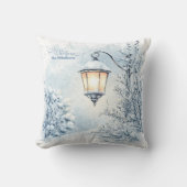 水彩クリスマスウィンターワンダーランド クッション (正面)