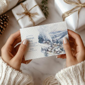 水彩クリスマスウィンターワンダーランド 招待状