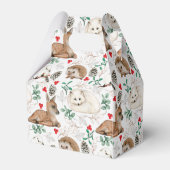 水彩クリスマスウッドランド動物，ピネコン フェイバーボックス (裏面サイド)