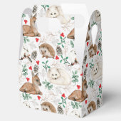 水彩クリスマスウッドランド動物，ピネコン フェイバーボックス (オープン)