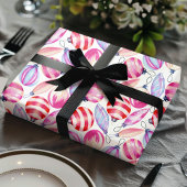 水彩クリスマスオーナメント ホリデー ラッピングペーパー