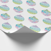 水彩クリスマスオーナメント ラッピングペーパー (角)