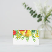 水彩クリスマスオーナメント|休日 プレイスカード (スタンド正面)