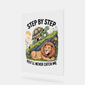 水彩クリスマスカメ アクリルサイン (傾斜)