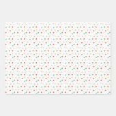 水彩クリスマスカラフル紙吹雪 ラッピングペーパーシート (正面2)