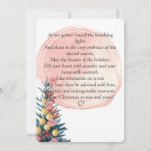 水彩クリスマスカード セーブザデート (裏面)