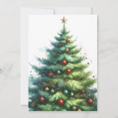 水彩クリスマスカード 招待状 (裏面)