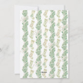 水彩クリスマスガーランドストッキングワンフォト シーズンカード (裏面)