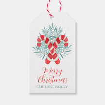 水彩クリスマスキャンディーケーン