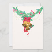 水彩クリスマスキャンドル 招待状 (裏面)