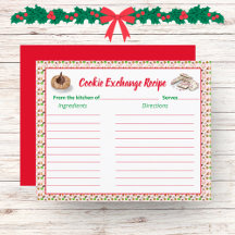 水彩クリスマスクッキー交換レシピ