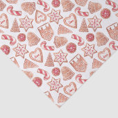 水彩クリスマスクッキー模様の休日 薄葉紙 (詳細)