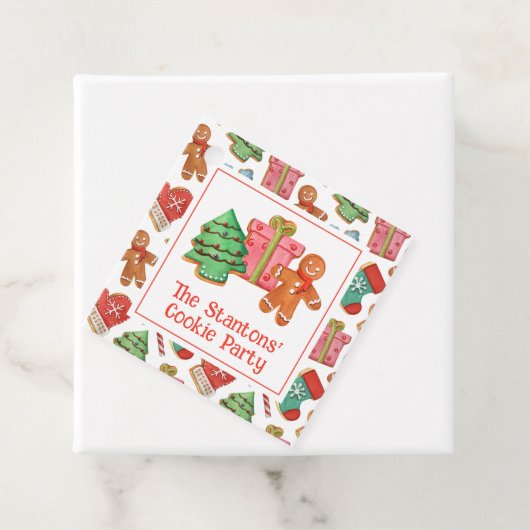 水彩クリスマスクッキー フェイバータグ (インサイチュ)