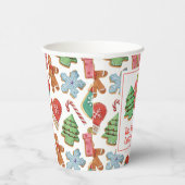 水彩クリスマスクッキー 紙コップ (右)