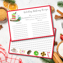 水彩クリスマスケーキベーキングホリデーエクスチェンジ テーブルナンバー