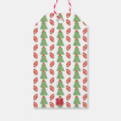 水彩クリスマスサッカーツリー ギフトタグ (裏面)