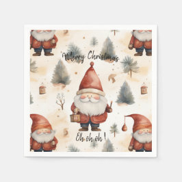 水彩クリスマスサンタクロース2 - スタンダードカクテルナプキン
