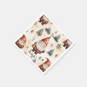 水彩クリスマスサンタクロース2 - スタンダードカクテルナプキン (角)