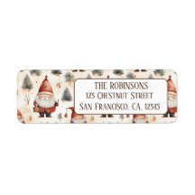 水彩クリスマスサンタクロース2-差出人住所