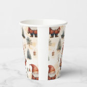 水彩クリスマスサンタクロース2 - 紙コップ (左)