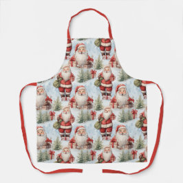 水彩クリスマスサンタクロース3 - エプロン