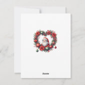 水彩クリスマスサンタクロース – シーズンカード (裏面)