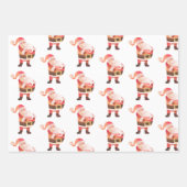 水彩クリスマスサンタトナディアギフトラップ ラッピングペーパーシート (正面)
