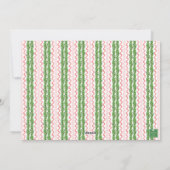 水彩クリスマスサンタドッグ写真 シーズンカード (裏面)