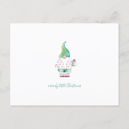 水彩クリスマスサンタハガキ シーズンポストカード