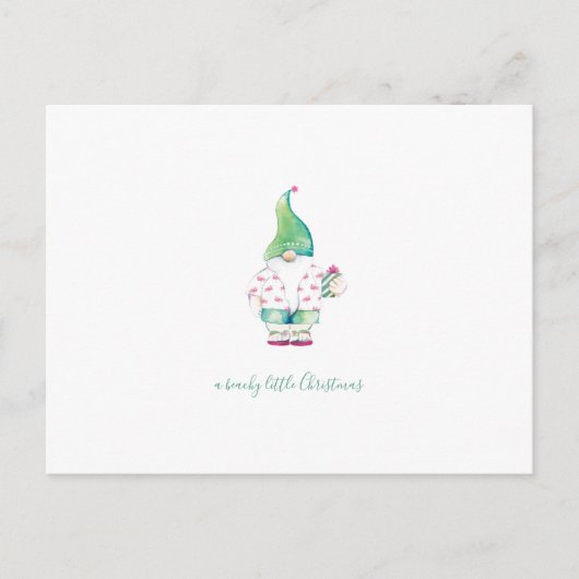 水彩クリスマスサンタハガキ シーズンポストカード (正面)