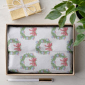 水彩クリスマスシノワズリーオーナメントリース 薄葉紙 (ギフト)