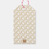 水彩クリスマスシャンパンバーカート ギフトタグ (裏面)