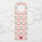 水彩クリスマスシャンパンバーカート ボトルネックタグ (裏面)