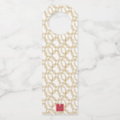 水彩クリスマスシャンパンバーカート ボトルネックタグ (裏面)