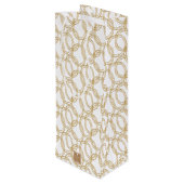 水彩クリスマスシャンパンバーカート ワインギフトバッグ (裏面アングル)