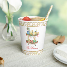 水彩クリスマスシャンパンバーカート