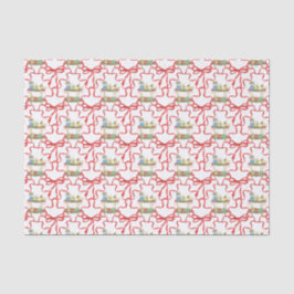 水彩クリスマスシャンパンバーカート 薄葉紙