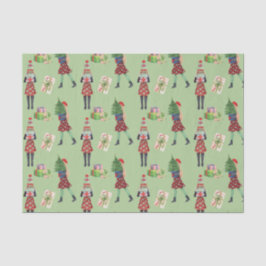 水彩クリスマスショッピングファッション女の子 薄葉紙