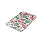 水彩クリスマスシンボル バスマット (アングル)