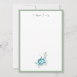 水彩クリスマスシータートルノートカード ノートカード