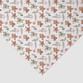 水彩クリスマスジンジャーブレッドをタイル 薄葉紙 (詳細)