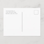 水彩クリスマススイーツ かわいいホリデーポストカード シーズンポストカード (裏面)