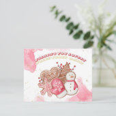 水彩クリスマススイーツ シーズンカード (スタンド正面)