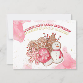 水彩クリスマススイーツ シーズンカード