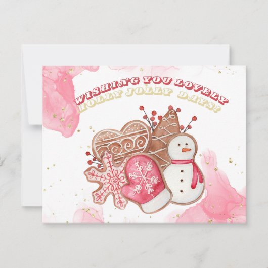 水彩クリスマススイーツ シーズンカード (正面)