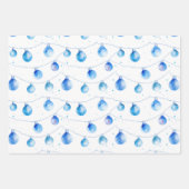 水彩クリスマスストリングラカラフルイト ラッピングペーパーシート (正面2)