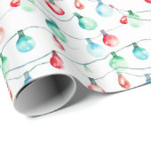 水彩クリスマスストリングラカラフルイト ラッピングペーパー (ロールコーナー)