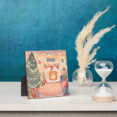 水彩クリスマスストーブ フォトプラーク (インサイチュ)