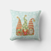 水彩クリスマススノーフレーク格言トリオ クッション (正面)