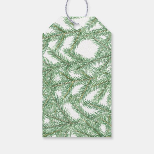 水彩クリスマススパイス休暇グッズ焼いた ギフトタグ (裏面)